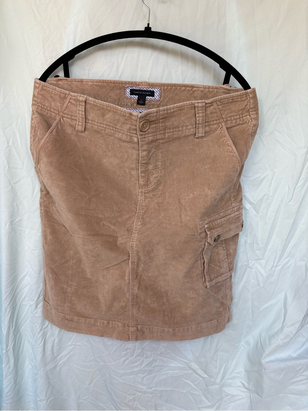 Tommy Hilfiger Corduroy Cargo Skirt - Taupe Brown